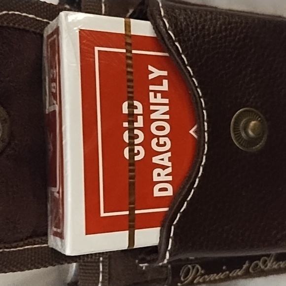 NWT Picnic at Ascot flask with playing cards - Picture 2 of 6